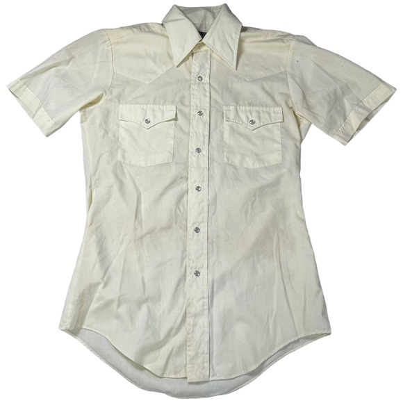Vintage men’s button down western short sleeve 5 shirt bundle / crafting fabric - Picture 8 of 16